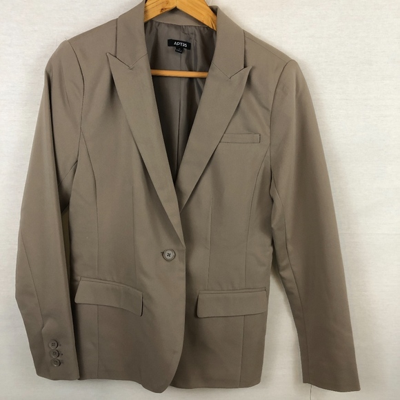 Apt. 9 | *NEW* Women's Tan Suit Jacket sz 10 - Picture 2 of 7